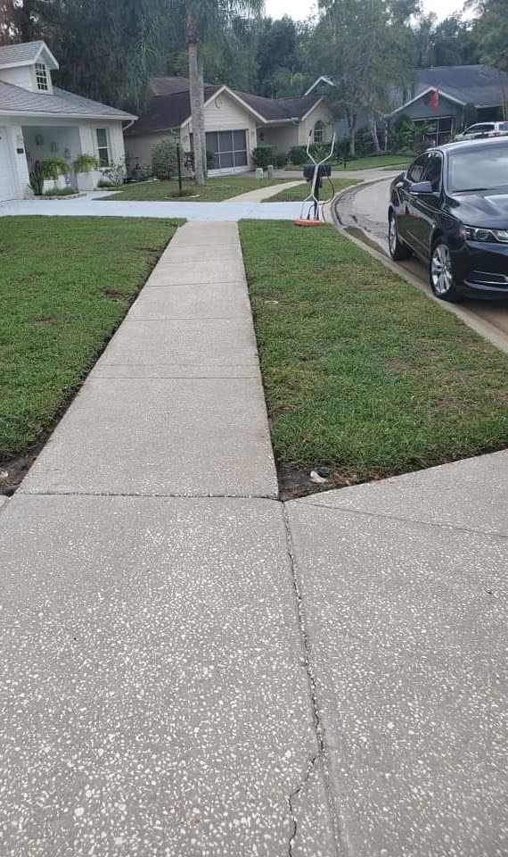 After: The same front walk, clean and bright